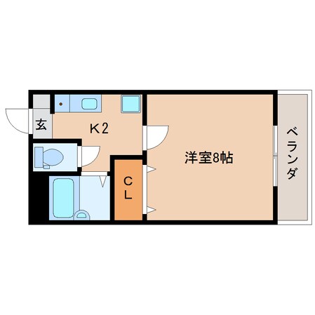 新清水駅 バス18分  折戸車庫下車：停歩6分 2階の物件間取画像